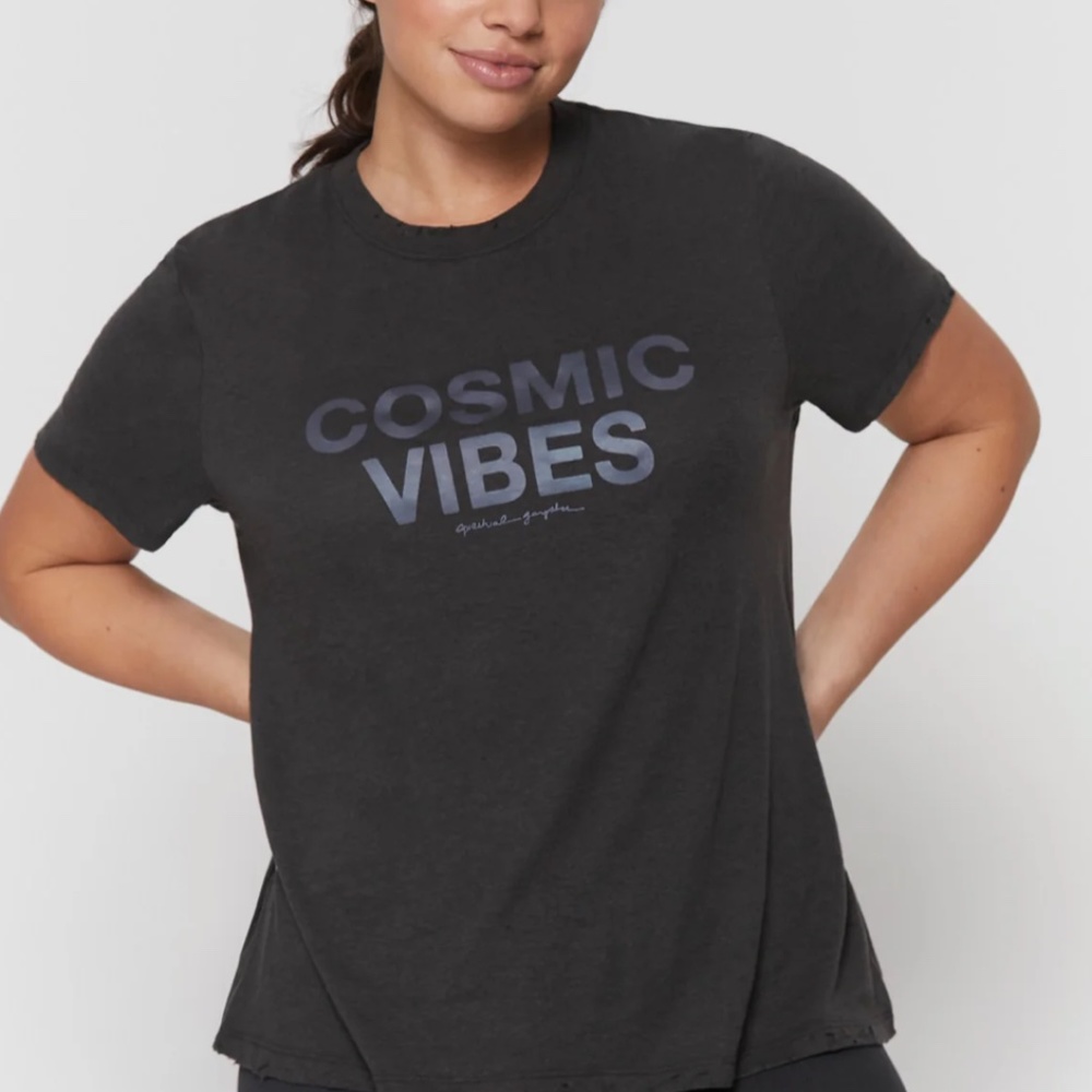 NWOT Spiritual Gangster “Cosmic Vibes” graphic print boyfriend t-shirt XS